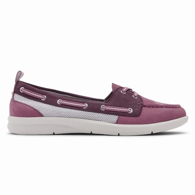 Mocassins Rockport Ayva Washable Boat Mulher Rosa PT-46028